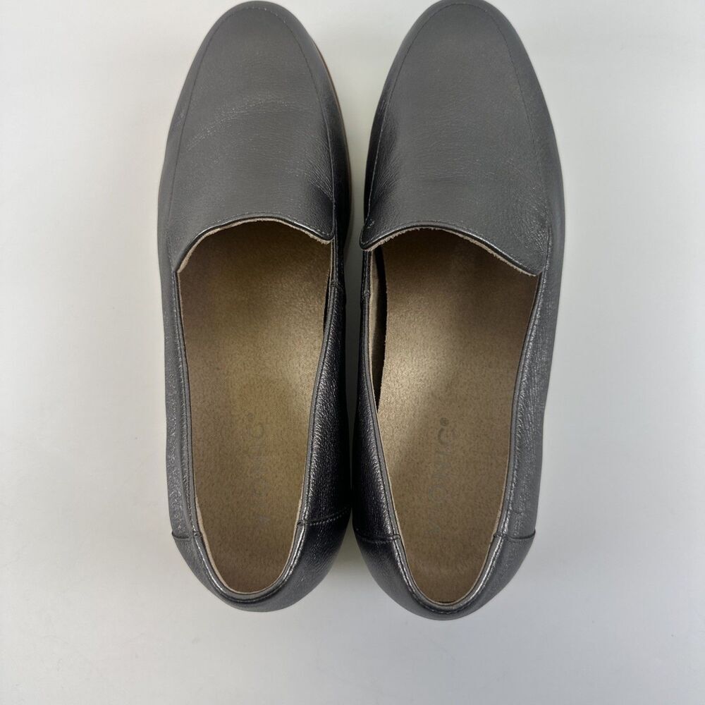Vionic Kensley Loafer Pewter Metallic Leather Slip On Comfort Lightweight 9.5 W - Picture 7 of 13